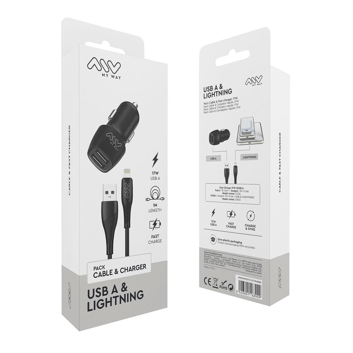 Billaddare Myway Svart - Image 3