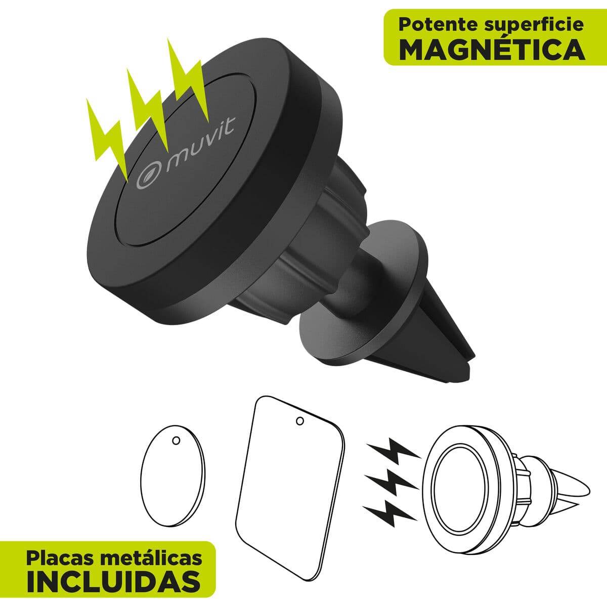 Mobile support Muvit MCCHL0001 Black - Image 5