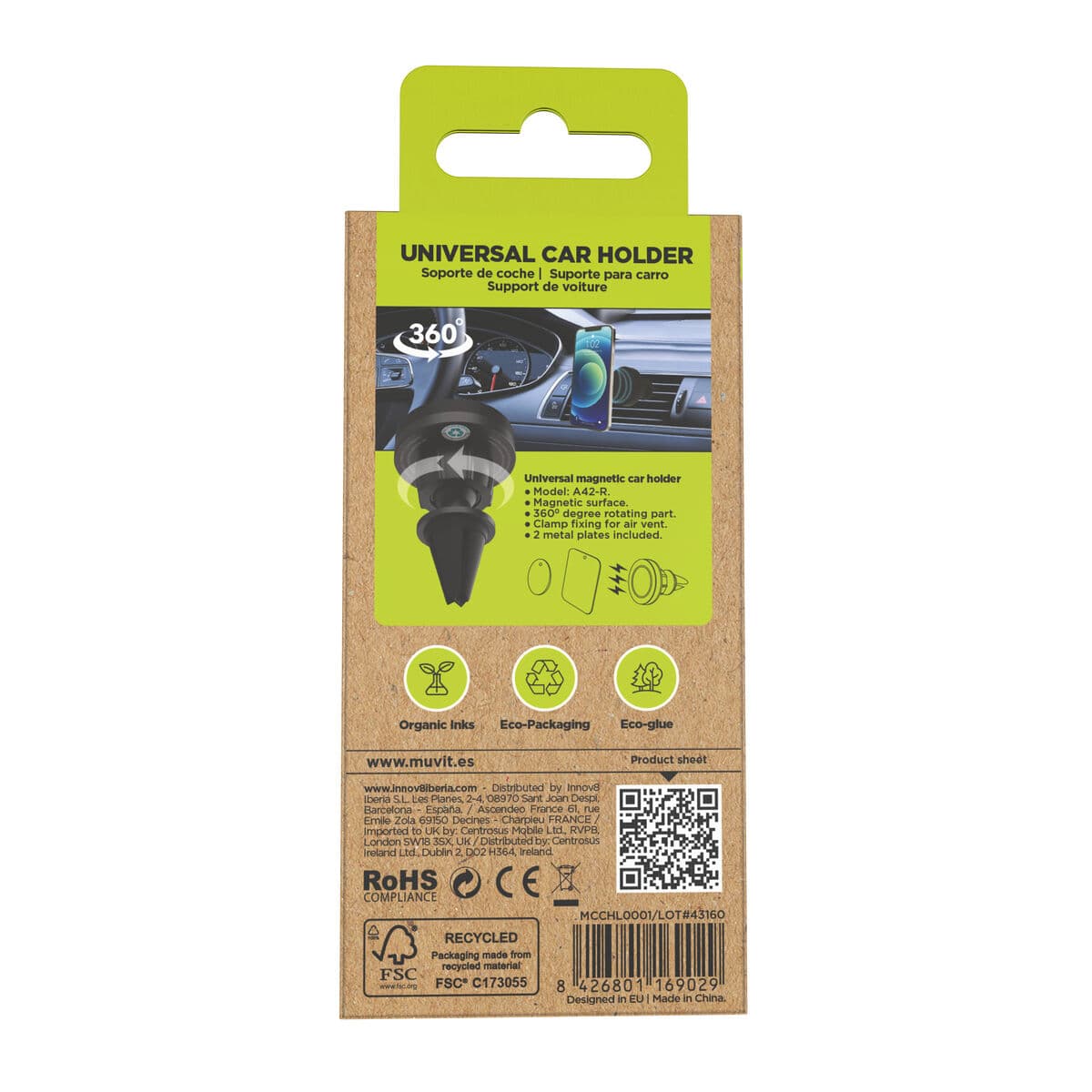 Mobile support Muvit MCCHL0001 Black - Image 10