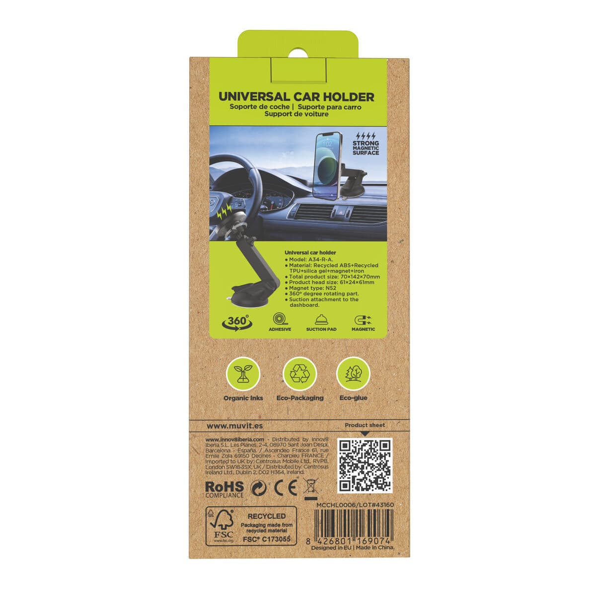 Bilhållare Muvit Svart - Image 8