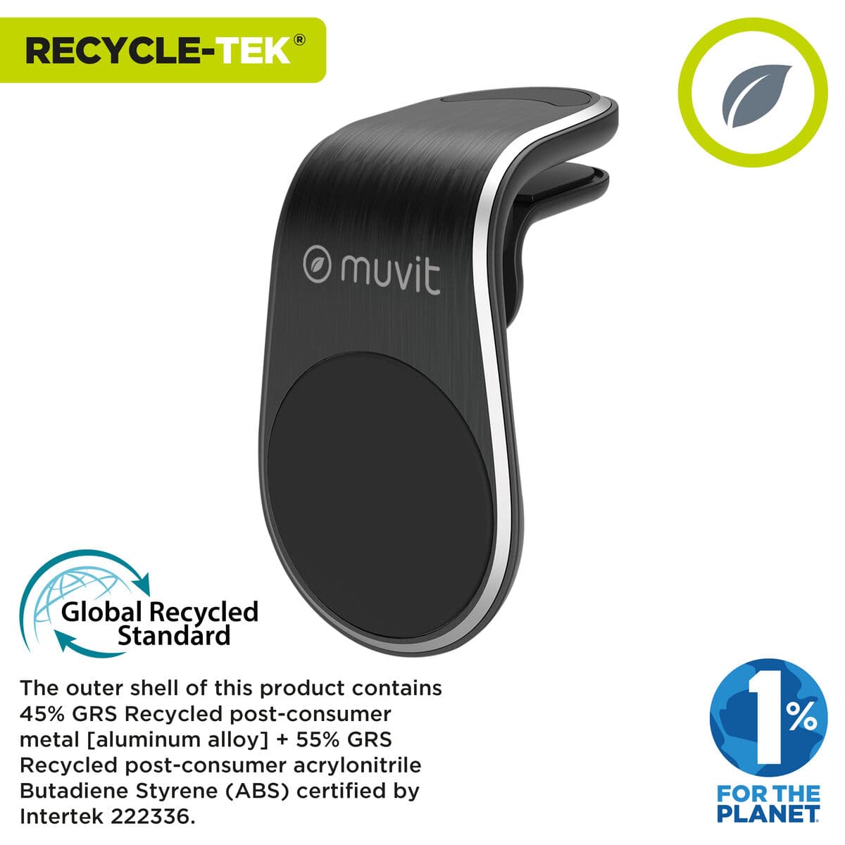 Mobilstøtte Muvit MCCHL0007 Svart - Image 3