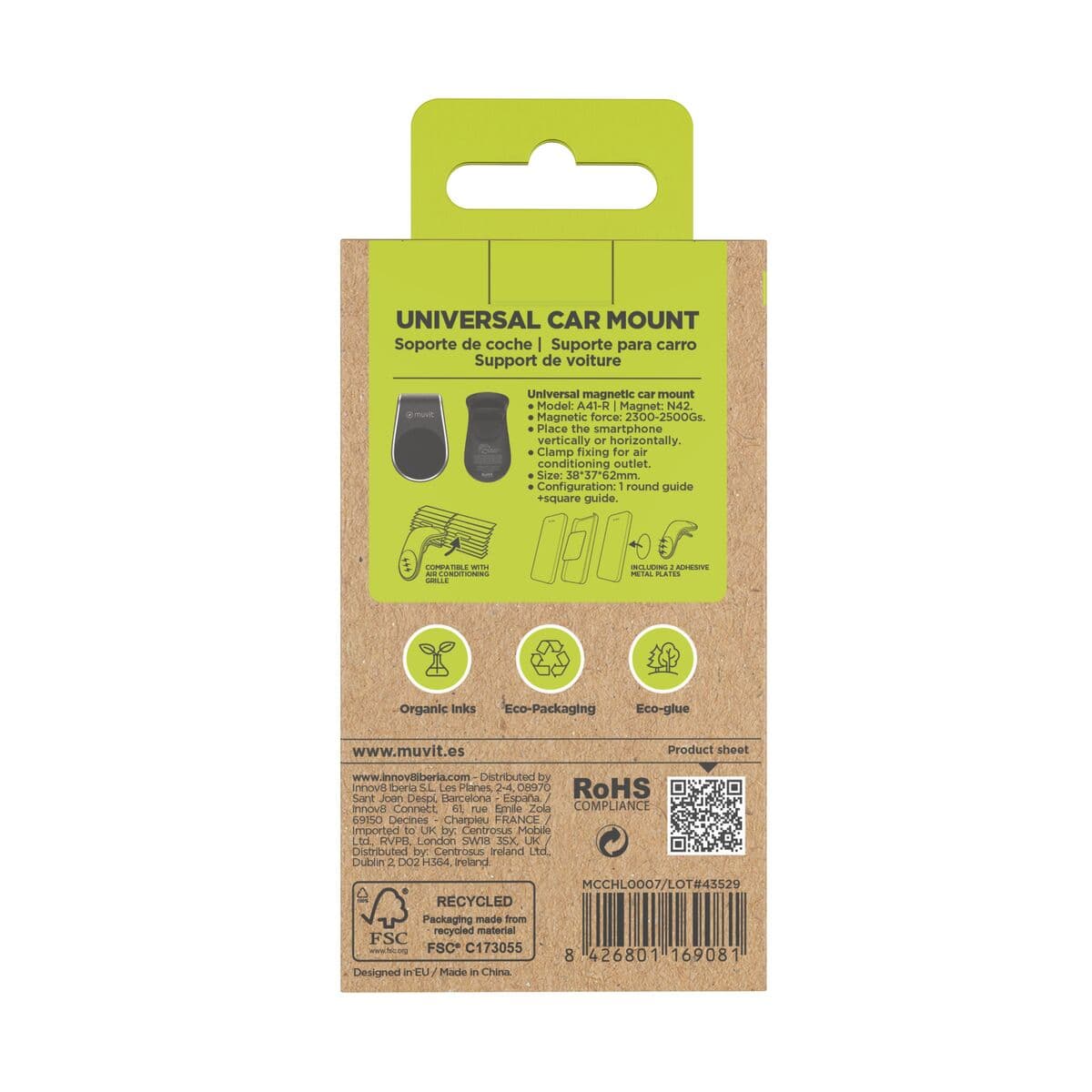 Mobilstøtte Muvit MCCHL0007 Svart - Image 11