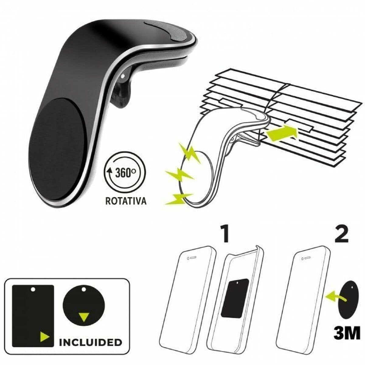 Mobilstøtte Muvit MCCHL0007 Svart - Image 15