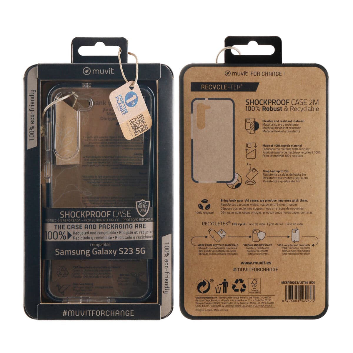 Protection pour téléphone portable Muvit for Change 2m Samsung Galaxy S23 - Image 3