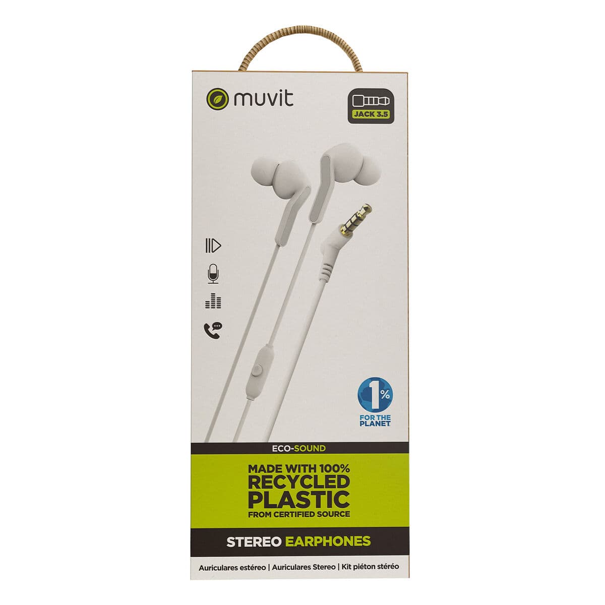 Casque Muvit for Change E57 Blanc - Image 12