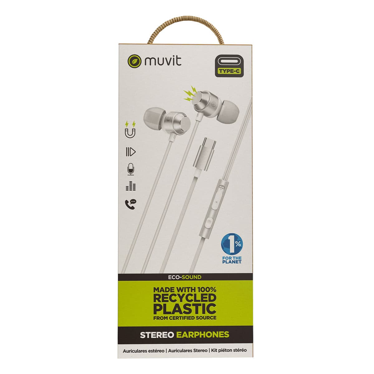 Casque Muvit for Change M32 Blanc
