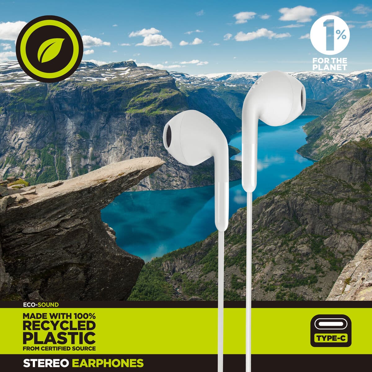 Hodetelefoner Muvit for Change E58 Hvit - Image 3