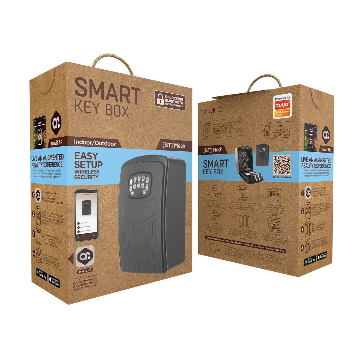 Saugi dėžutė raktams Muvit SMKB2-BT Juoda - Image 12