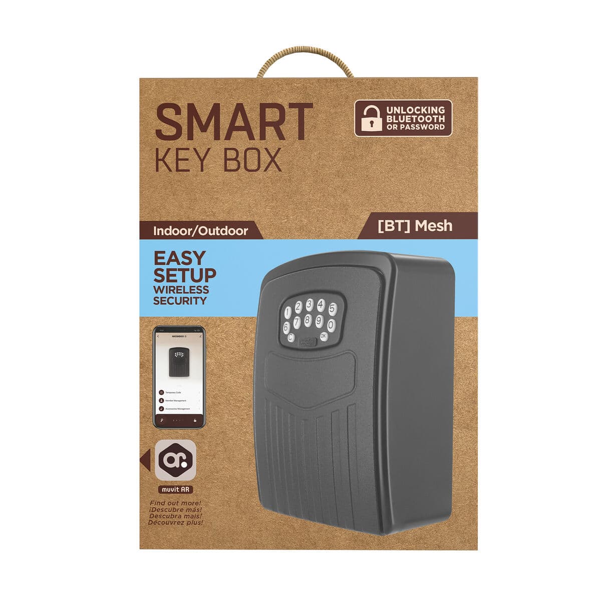 Saugi dėžutė raktams Muvit SMKB2-BT Juoda - Image 13