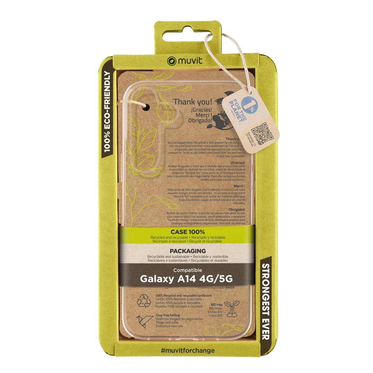 Protection pour téléphone portable Muvit for Change Samsung Galaxy A14 4G/5G Samsung Galaxy A14 5G