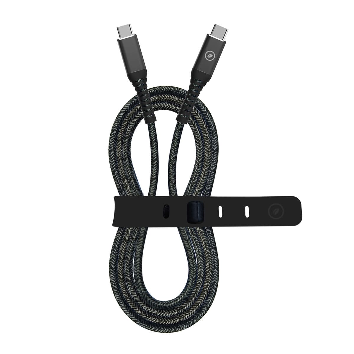 Câble USB-C vers USB-C Muvit for Change Noir 1,2 m - Image 3