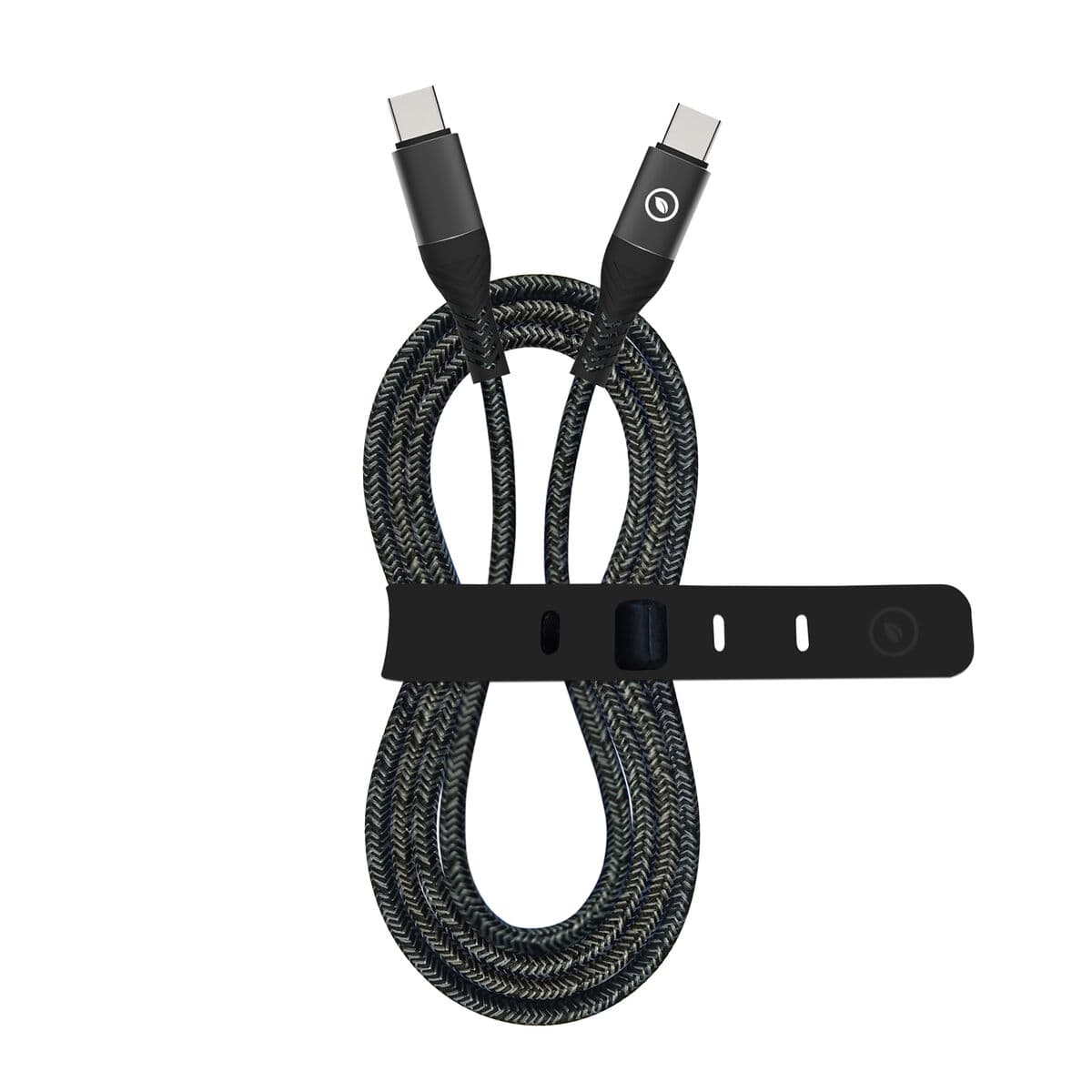 Câble USB-C vers USB-C Muvit for Change Noir 1,2 m - Image 3