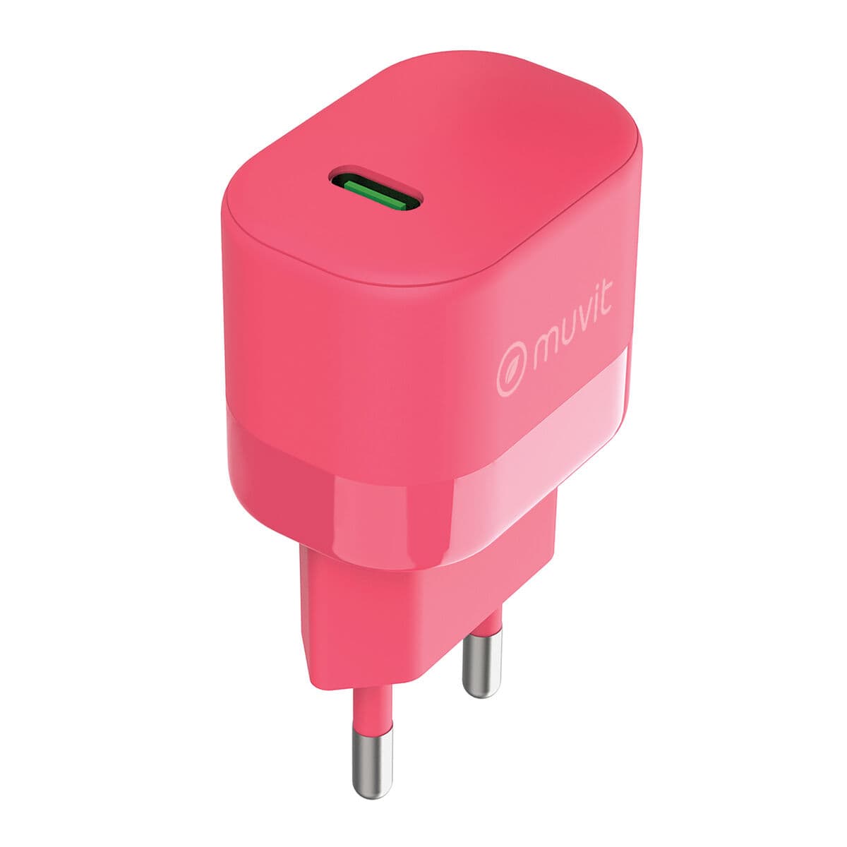 Chargeur mural Muvit for Change Magenta 25 W