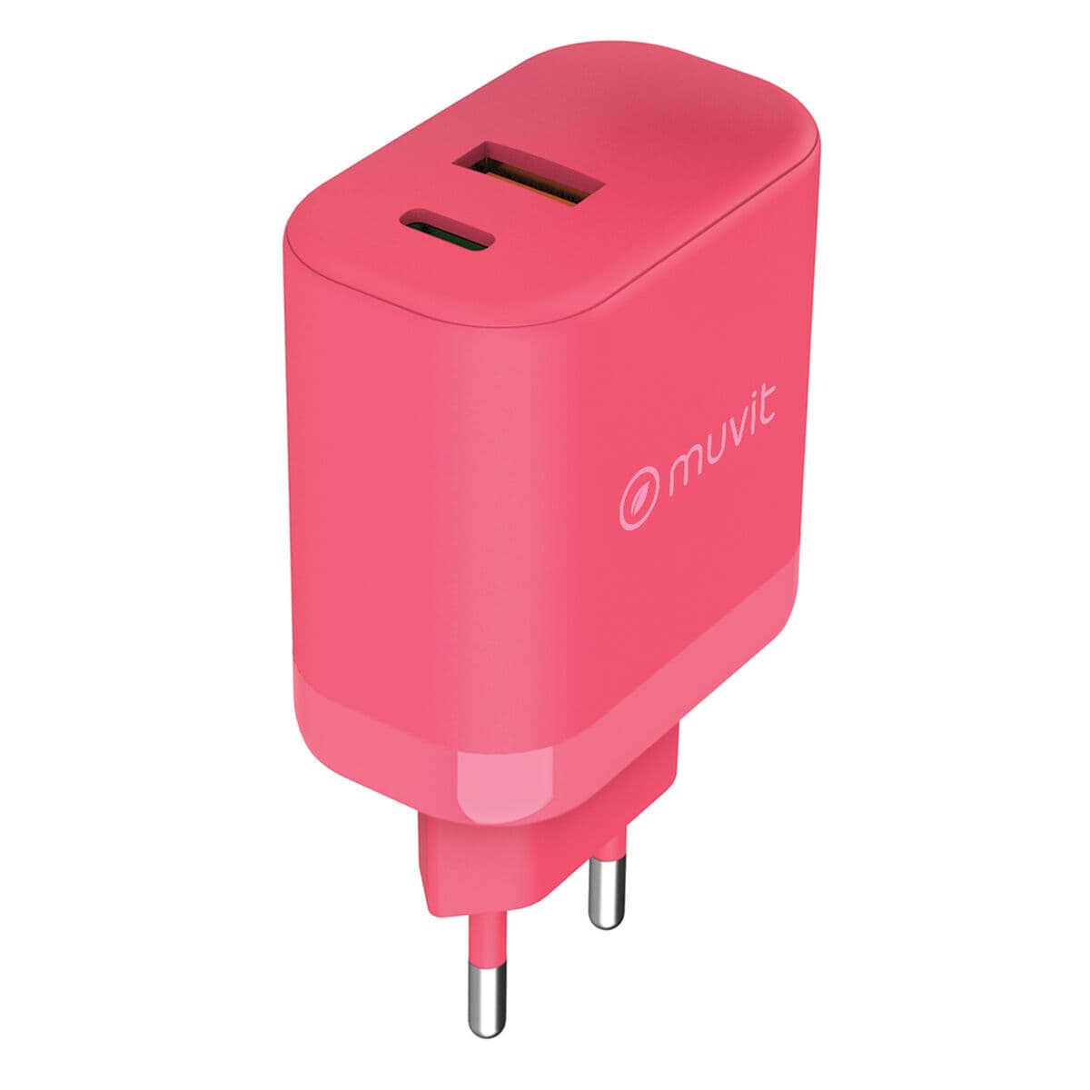 Chargeur mural Muvit for Change WCEU24-45-AC Magenta 45 W