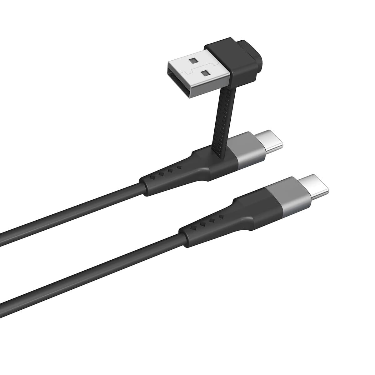 Câble USB A vers USB-C Muvit for Change Noir