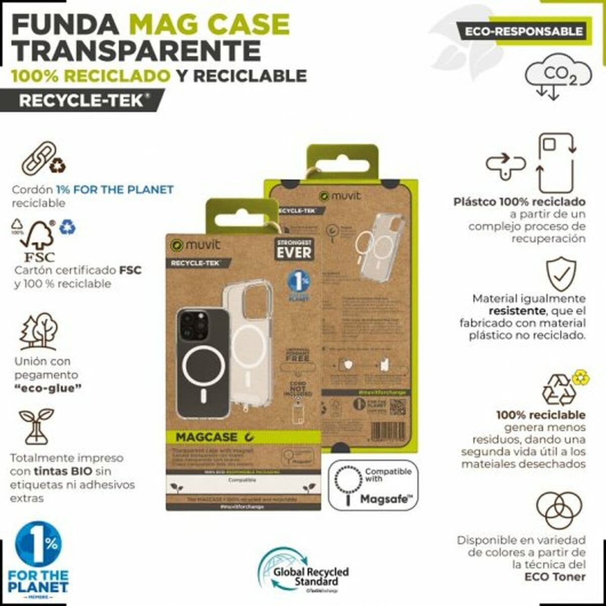Protection pour téléphone portable Muvit iPhone 15 Clear iPhone 15 - Image 4