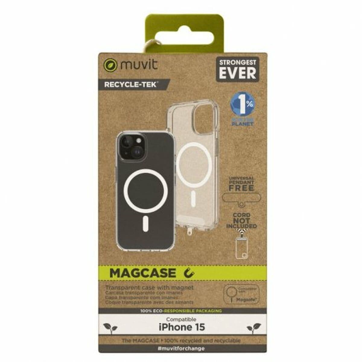 Protection pour téléphone portable Muvit iPhone 15 Clear iPhone 15 - Image 6