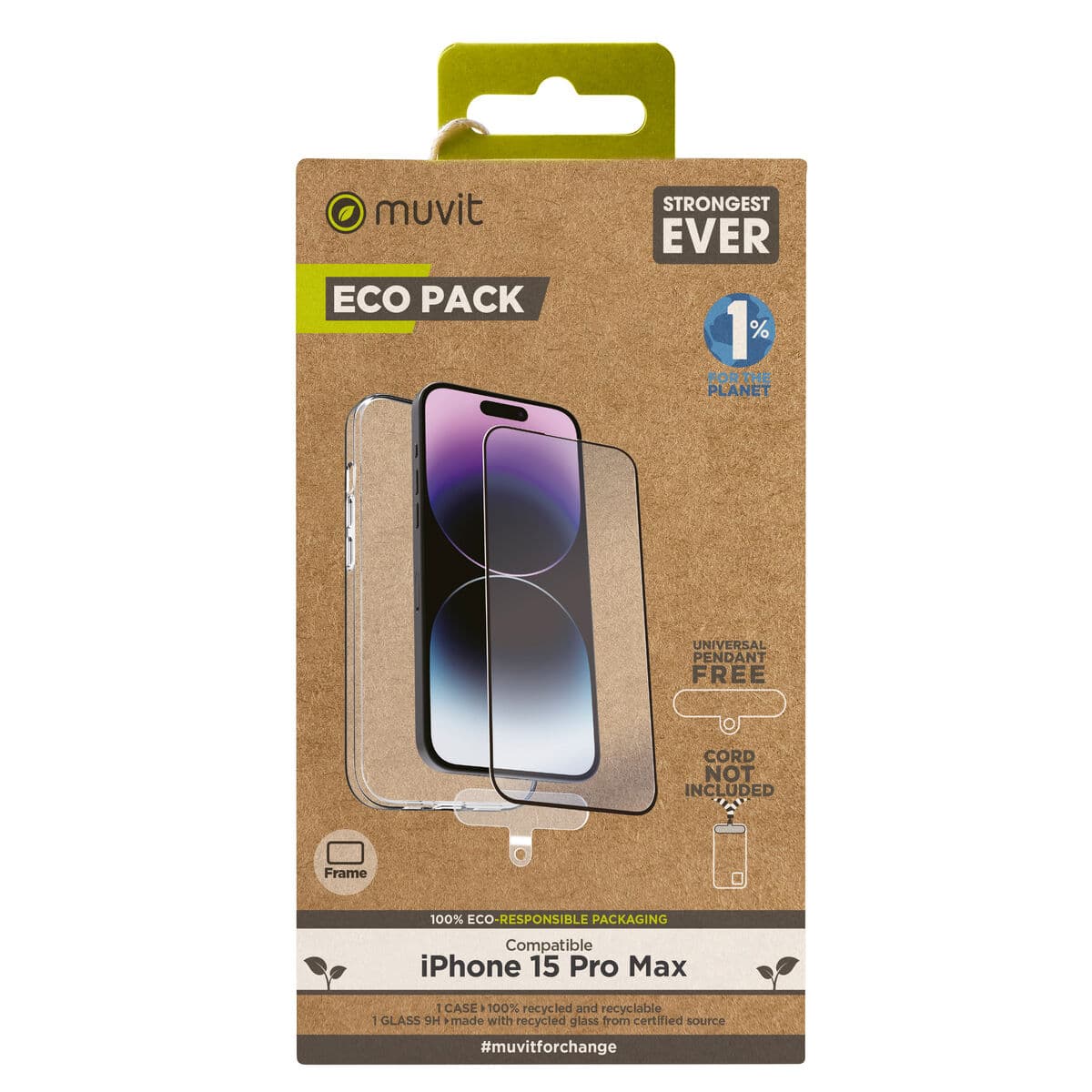Housse et Protecteur pour Téléphone Portable Muvit for Change iPhone 15 Pro Max