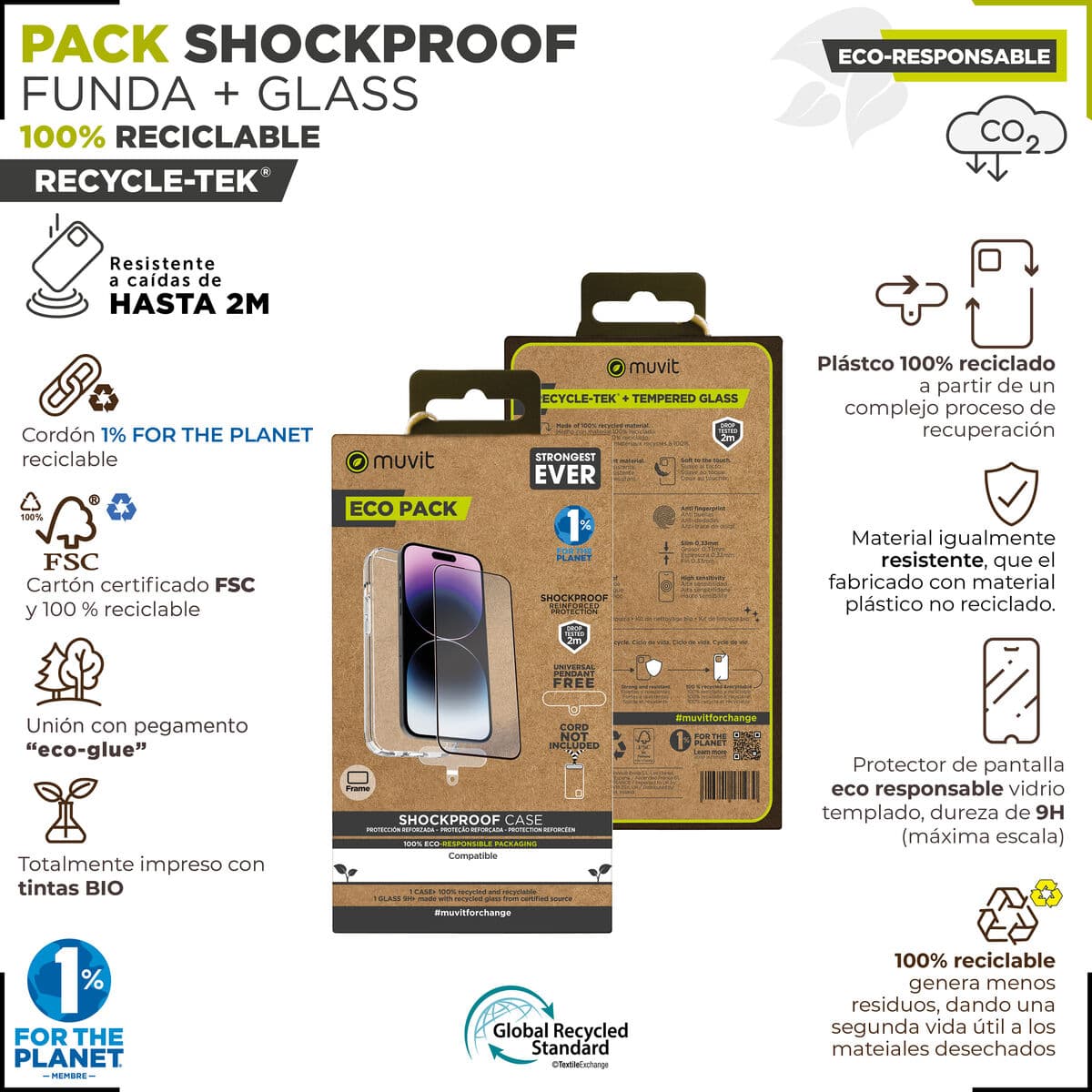 Housse et Protecteur pour Téléphone Portable Muvit for Change iPhone 15 Pro Max - Image 2