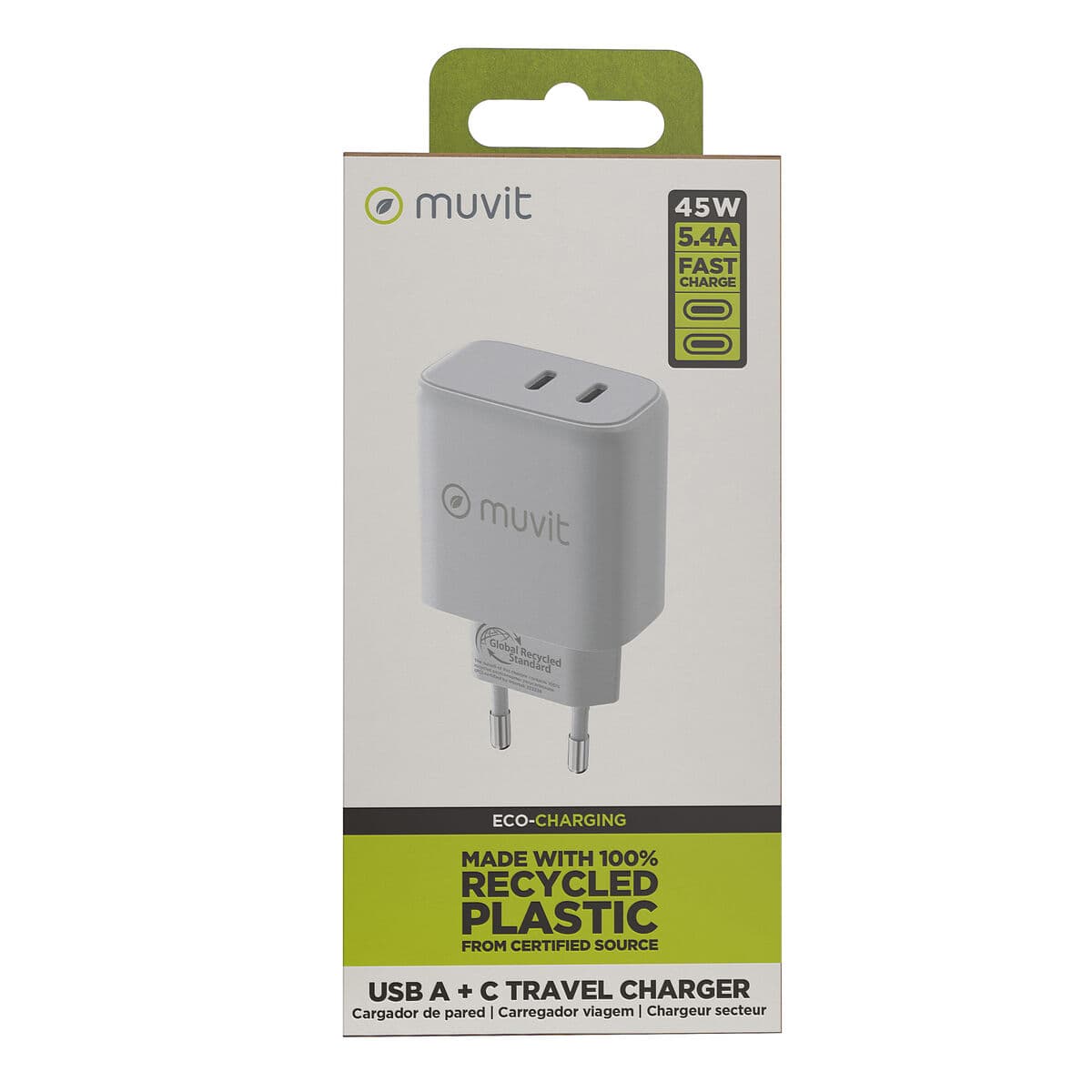 Chargeur mural Muvit for Change HC-175 Blanc 20 W 45 W - Image 3