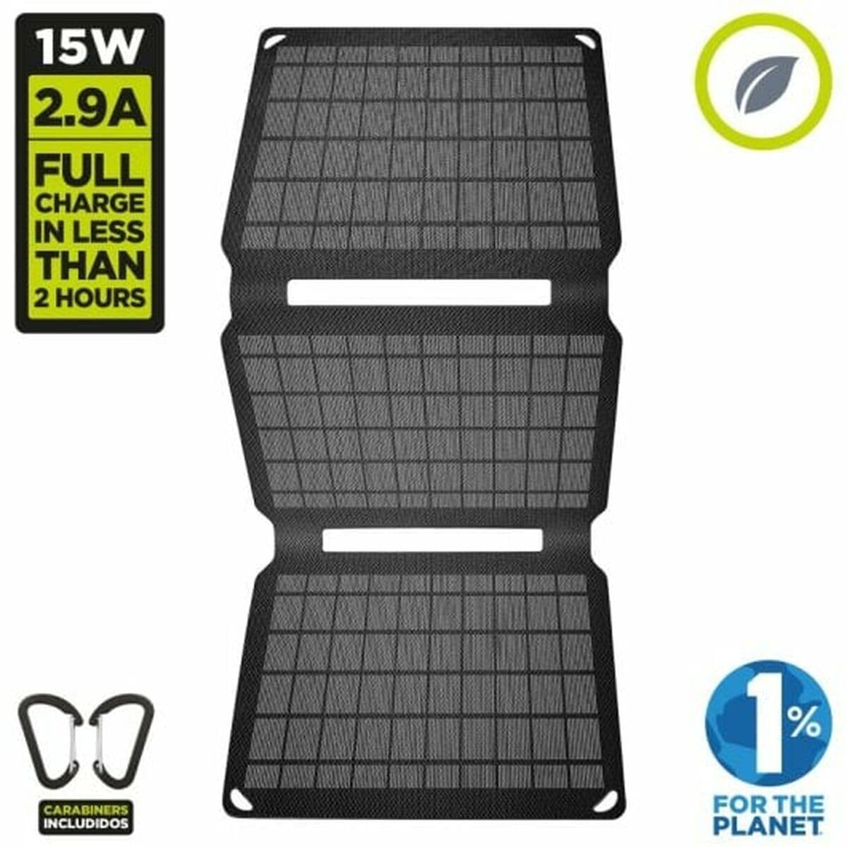 Solladdare Muvit 15W SOLAR CHARGER Svart 15 W - Image 4