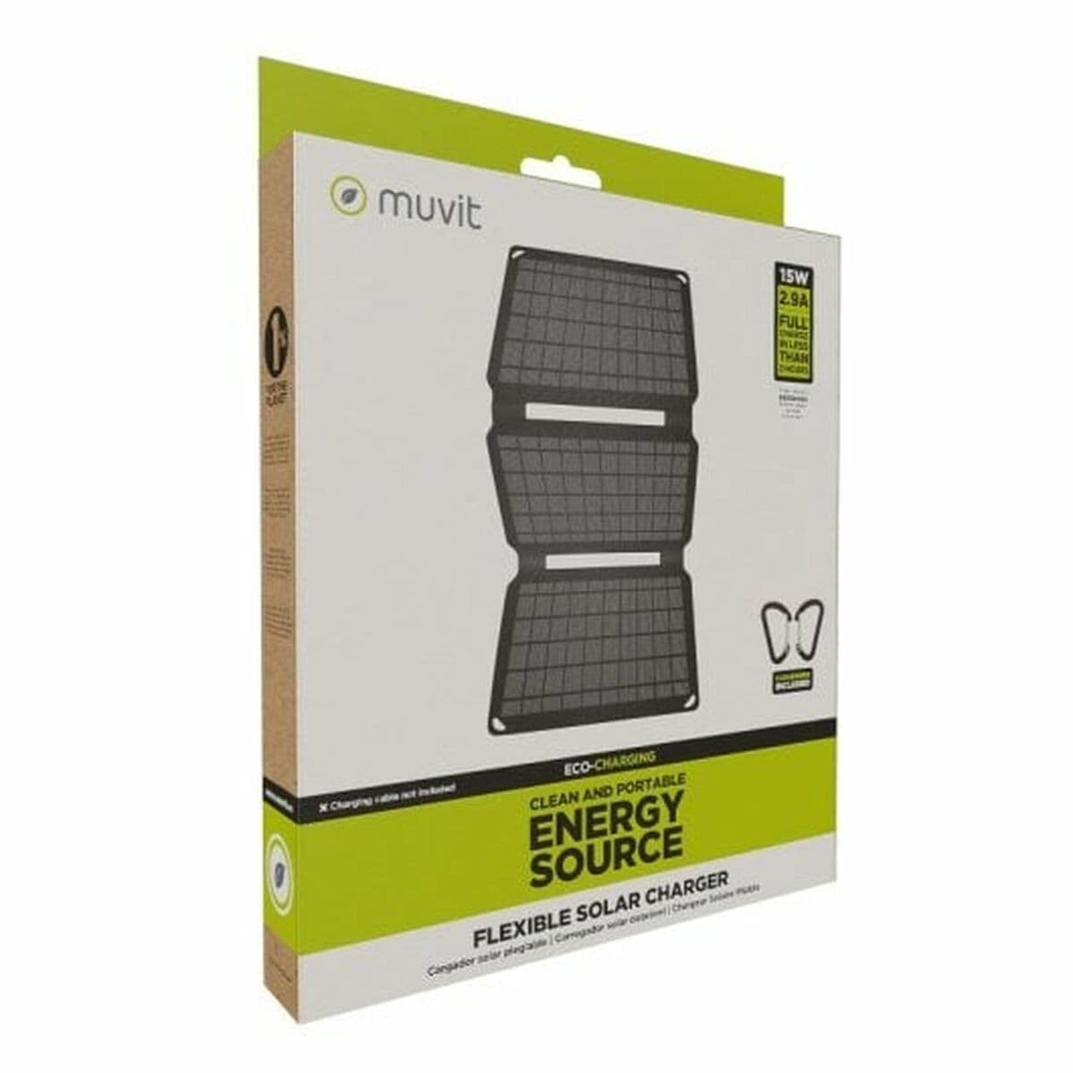 Solladdare Muvit 15W SOLAR CHARGER Svart 15 W - Image 7