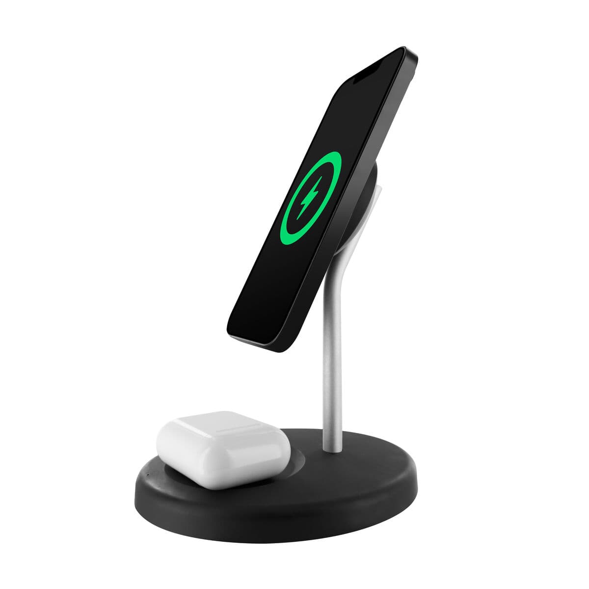 muvit for change cargador 2 en 1 soporte magsafe+iWatch/Airpod negro - Image 7