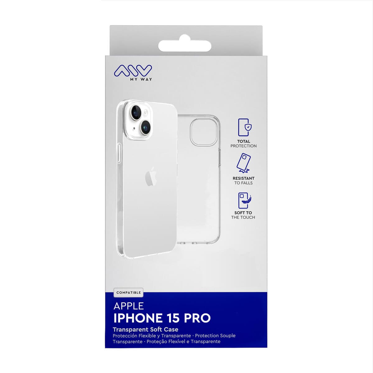 Protection pour téléphone portable Myway iPhone 15 Pro