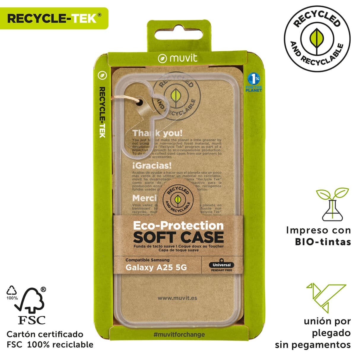 Protection pour téléphone portable Muvit for Change Galaxy A25 5G Samsung Galaxy A24 5G - Image 4
