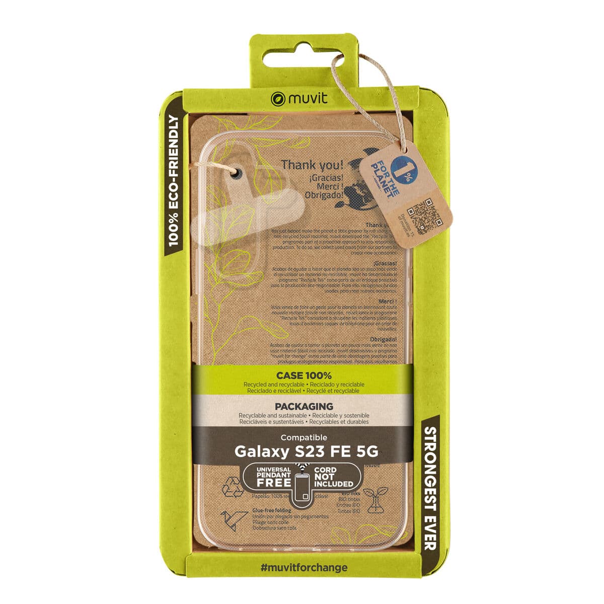 Protection pour téléphone portable Muvit for Change Galaxy S23 FE 5G Transparent Samsung Galaxy S23 Ultra - Image 2