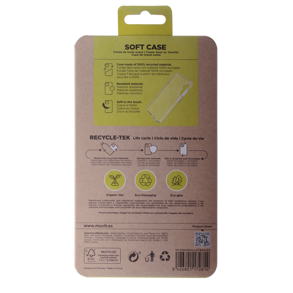 Protection pour téléphone portable Muvit for Change Galaxy S23 FE 5G Transparent Samsung Galaxy S23 Ultra - Image 8