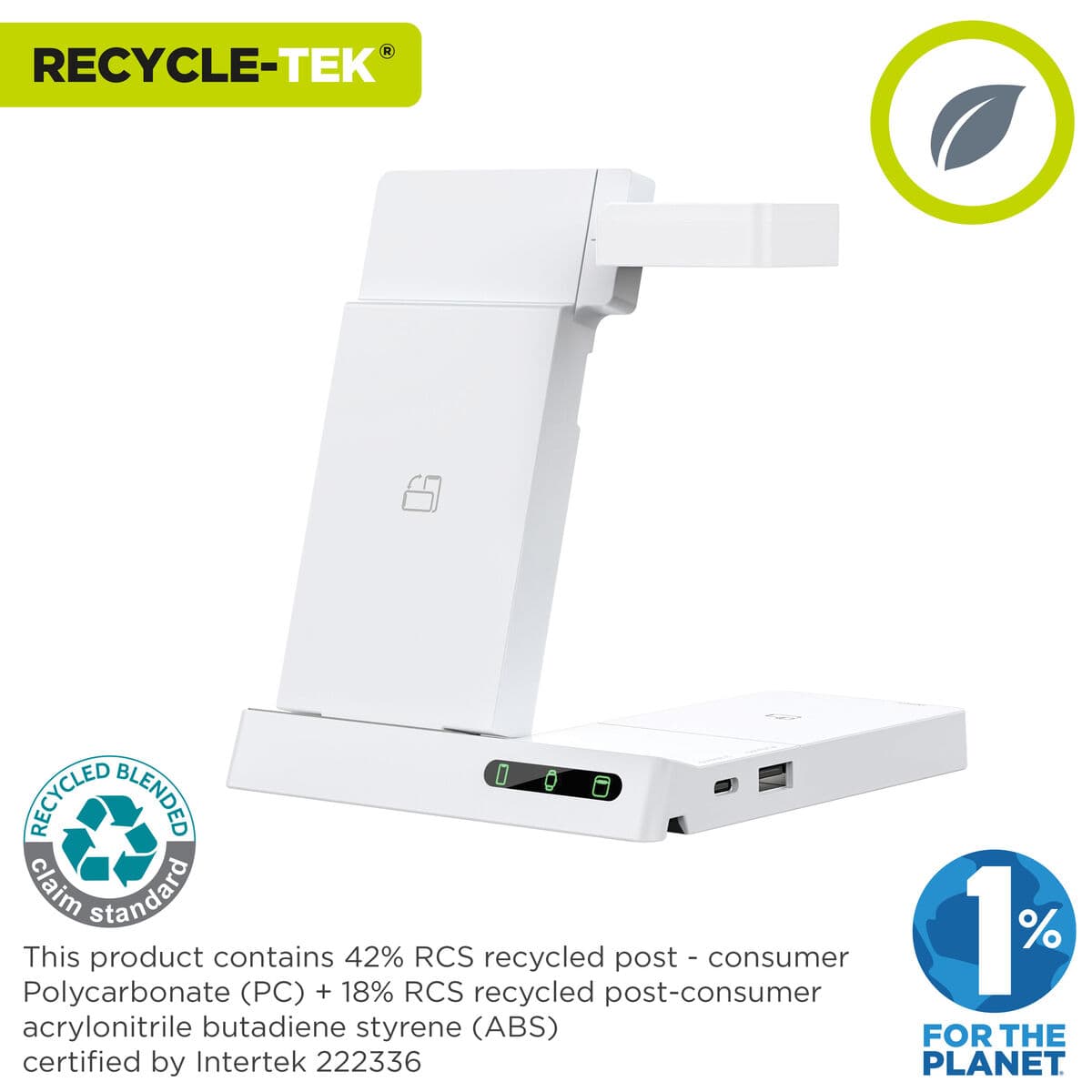 Cargador Inalámbrico Muvit MCWIR0012 Blanco - Image 3