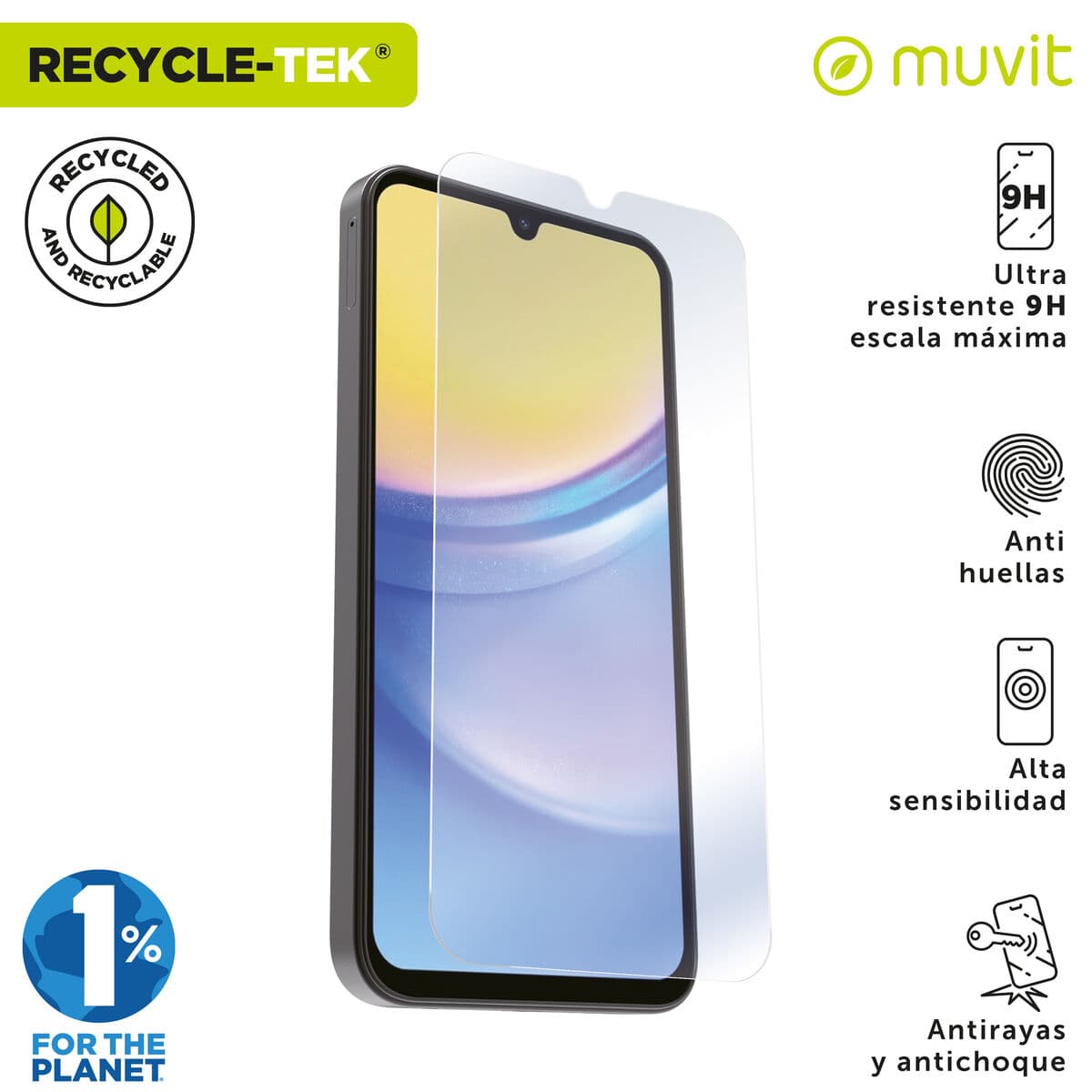 Film Protecteur pour Téléphone Portable Muvit for Change Galaxy A15 4G/5G - Image 2