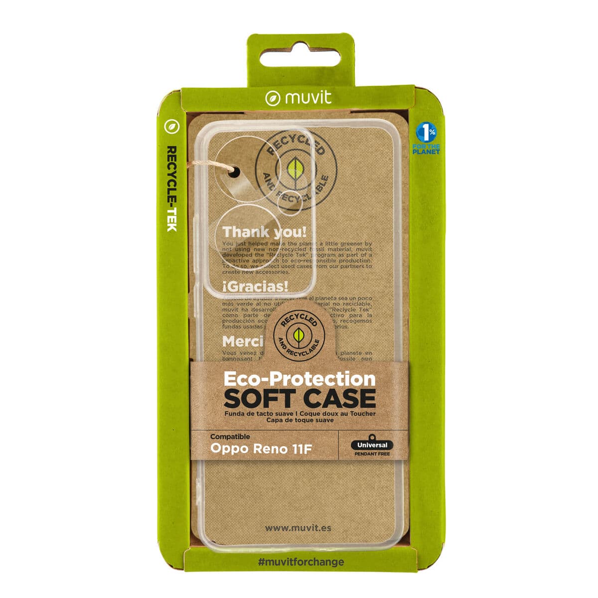Protection pour téléphone portable Muvit for Change Reno 11F