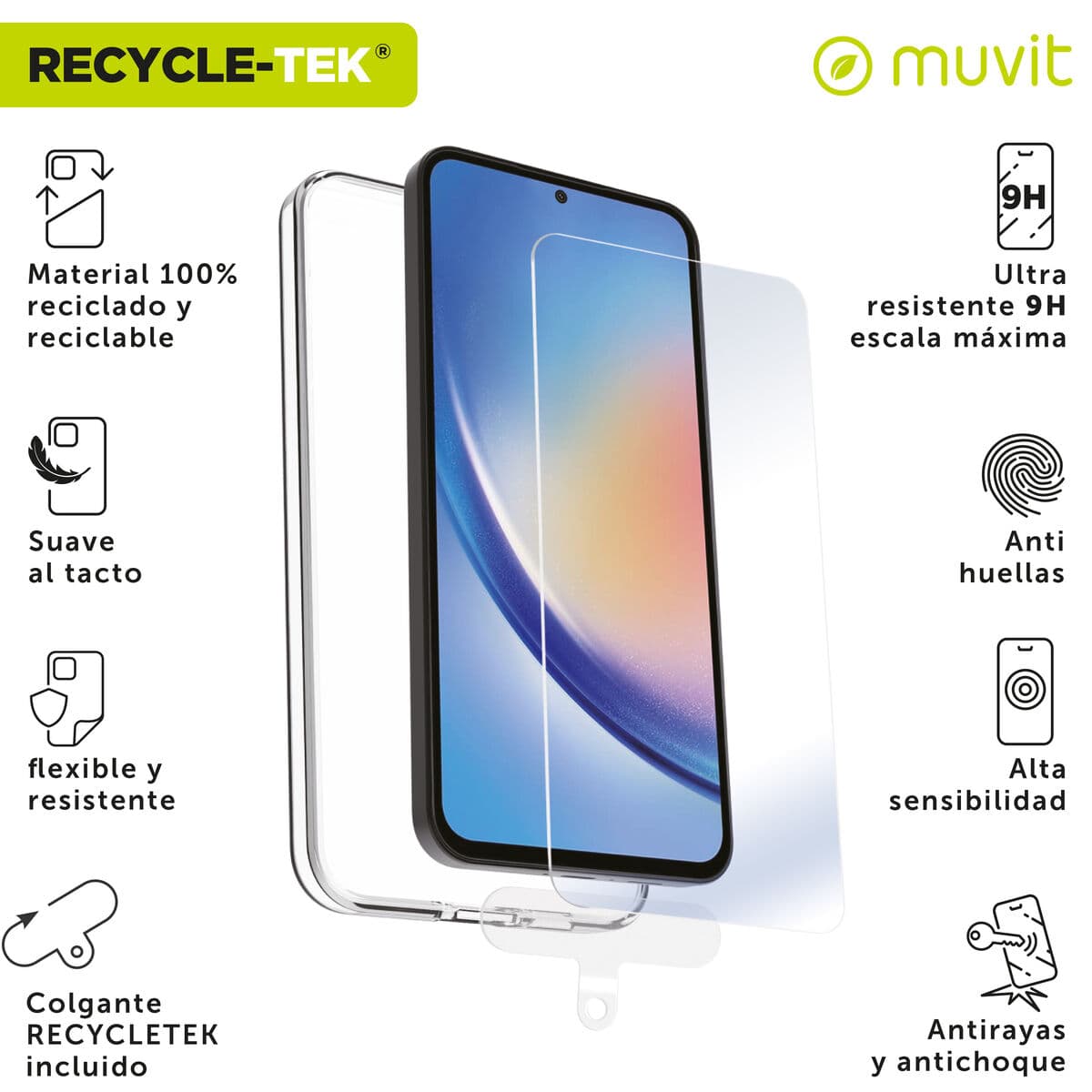 Housse et Protecteur pour Téléphone Portable Muvit for Change Samsung Galaxy A35 5G Samsung Galaxy A34 5G - Image 3