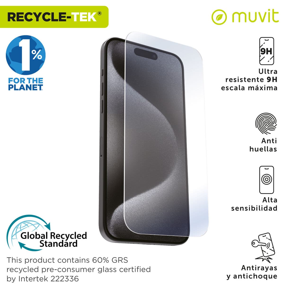 Film Protecteur pour Téléphone Portable Muvit for Change - Image 2