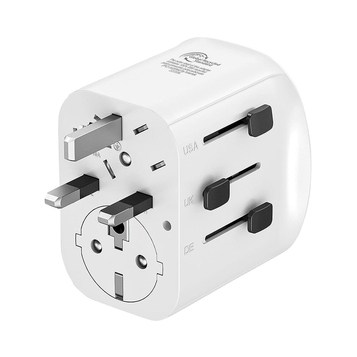Univerzalni putni adapter za utičnicu Muvit MCADP0006 Bijela 150 W 15 w - Image 9