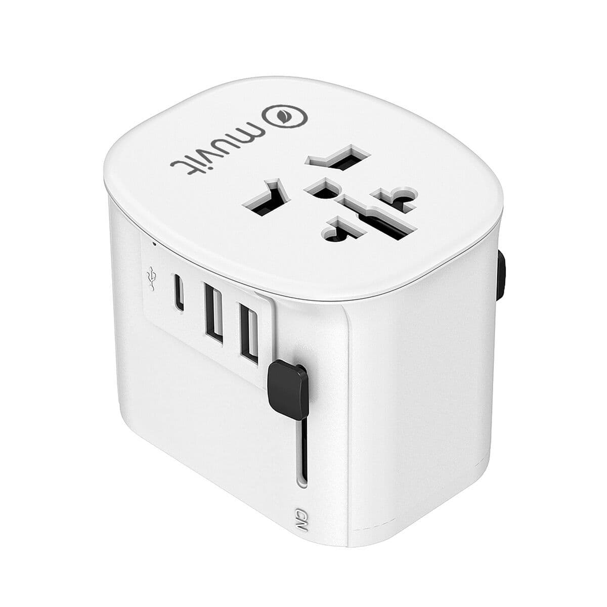 Univerzalni putni adapter za utičnicu Muvit MCADP0006 Bijela 150 W 15 w - Image 20