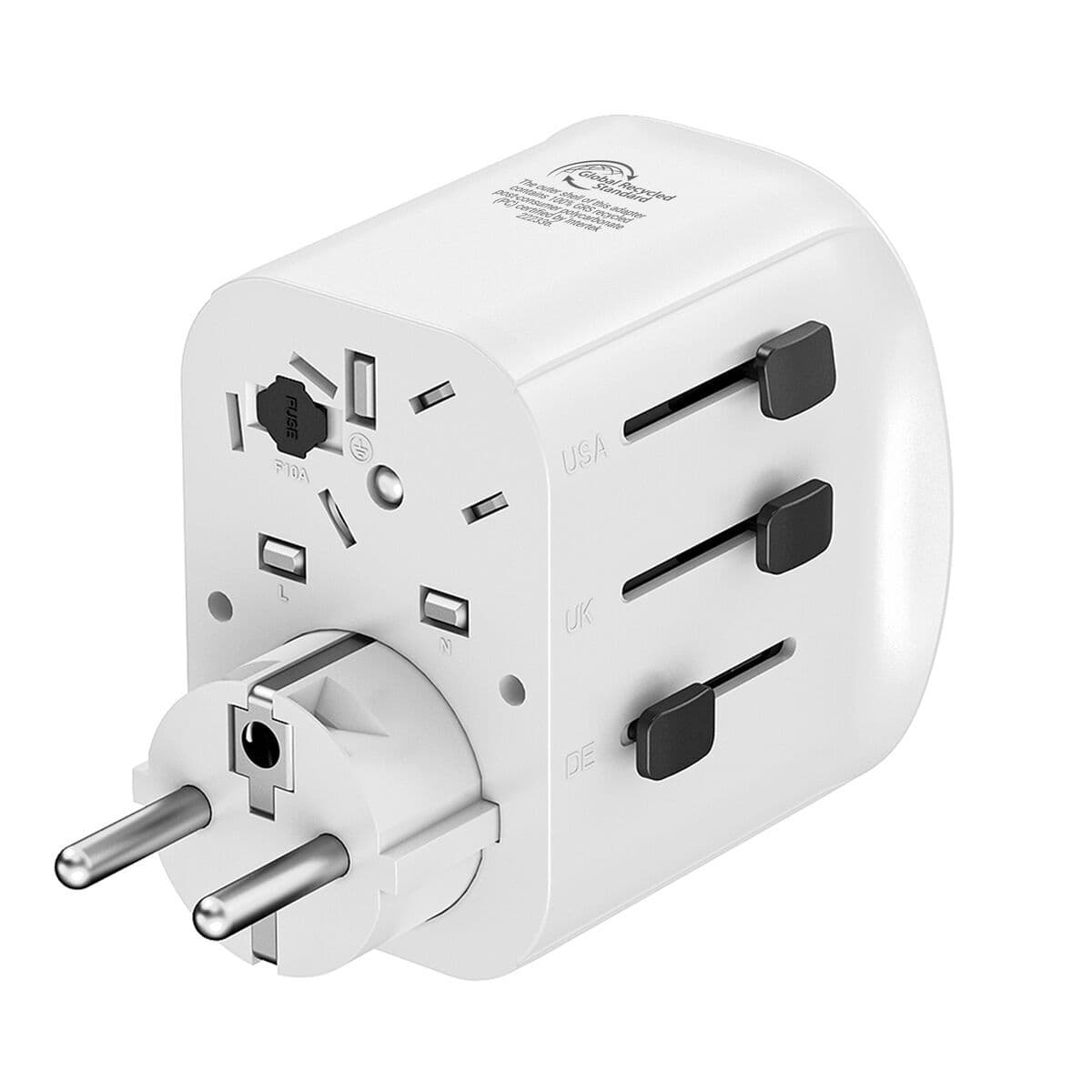 Univerzalni putni adapter za utičnicu Muvit MCADP0006 Bijela 150 W 15 w - Image 16