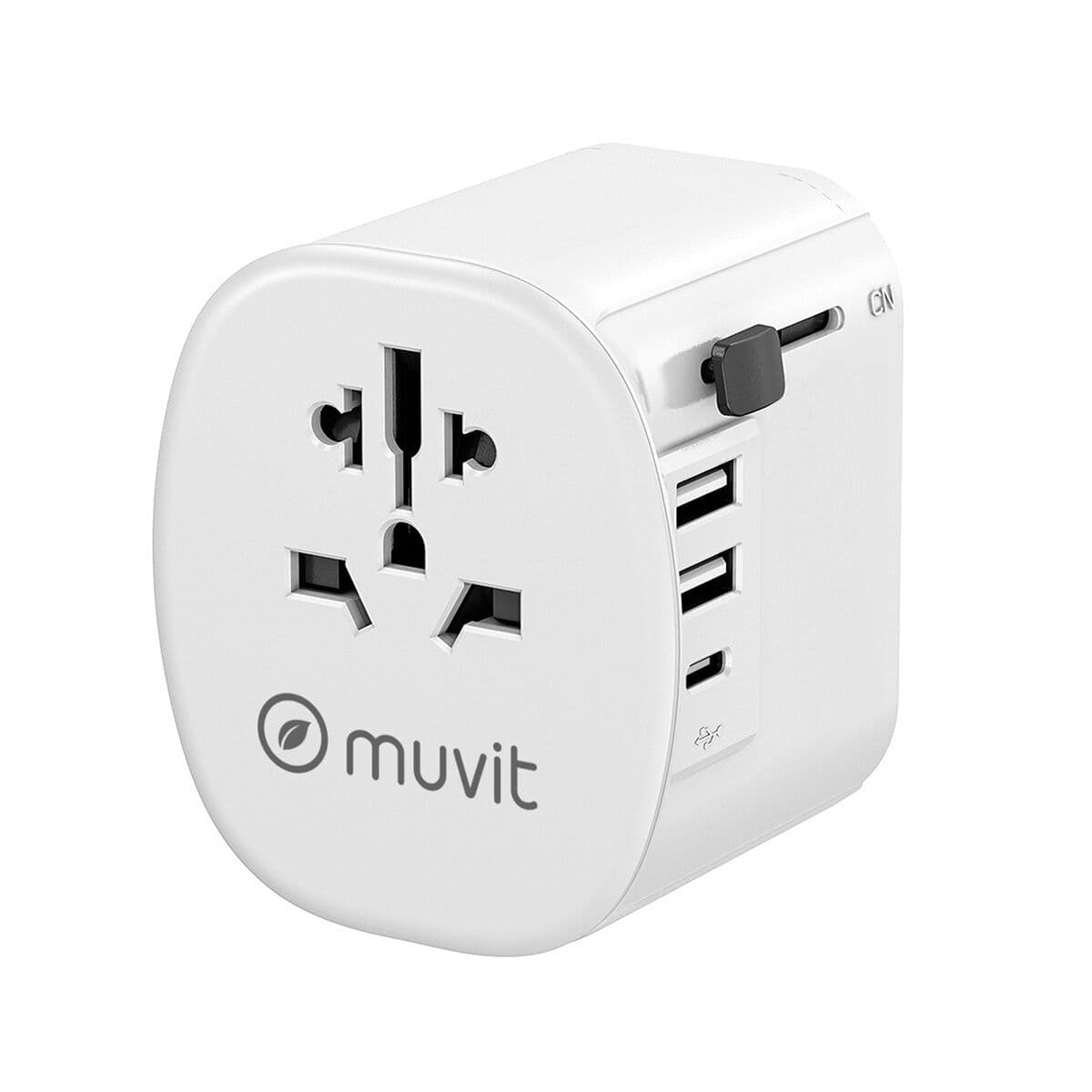 Univerzalni putni adapter za utičnicu Muvit MCADP0006 Bijela 150 W 15 w - Image 18