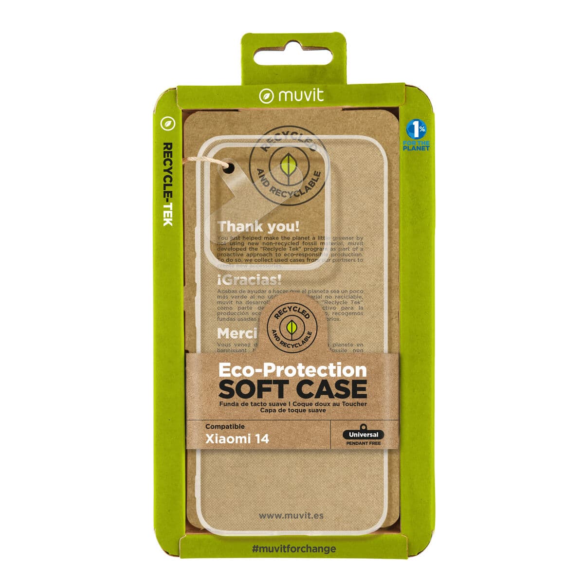 Protection pour téléphone portable Muvit for Change Xiaomi 14
