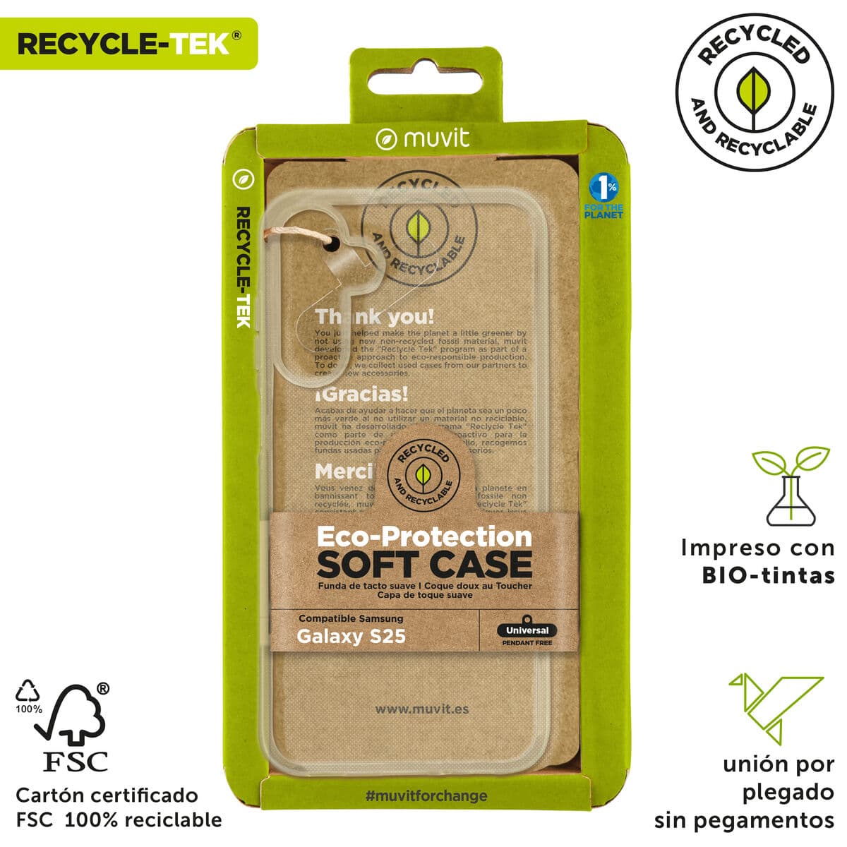 Custodia per Cellulare Muvit for Change Samsung Galaxy S25 Galaxy S25 - Image 6