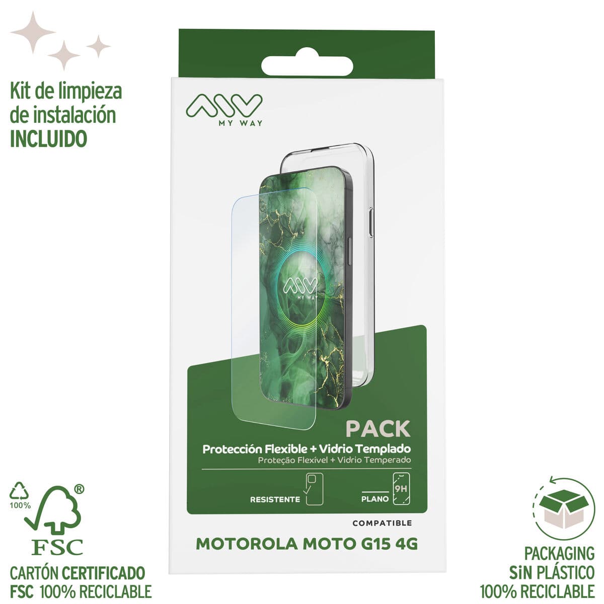 Housse et Protecteur pour Téléphone Portable Myway Moto G15 4G/Moto G15 Power 4G - Image 4