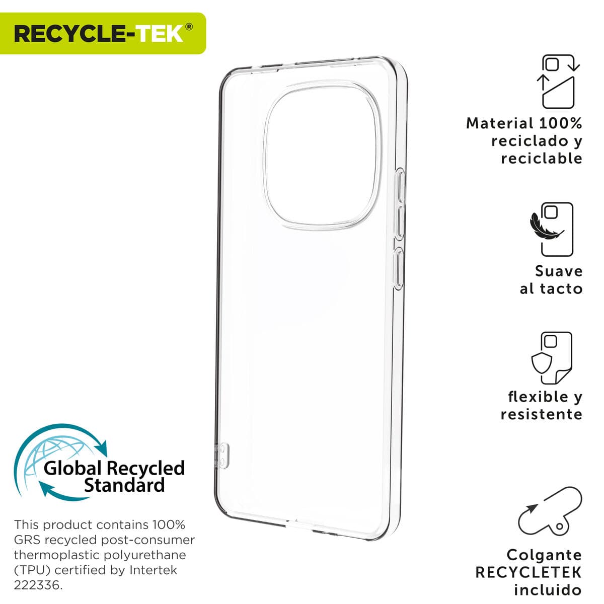Protection pour téléphone portable Muvit Xiaomi Redmi Note 14 Pro+ 5G Transparent - Image 2