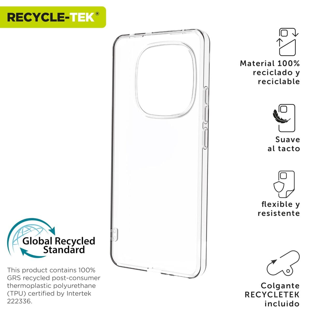 Protection pour téléphone portable Muvit Xiaomi Redmi Note 14 Pro+ 5G Transparent - Image 8