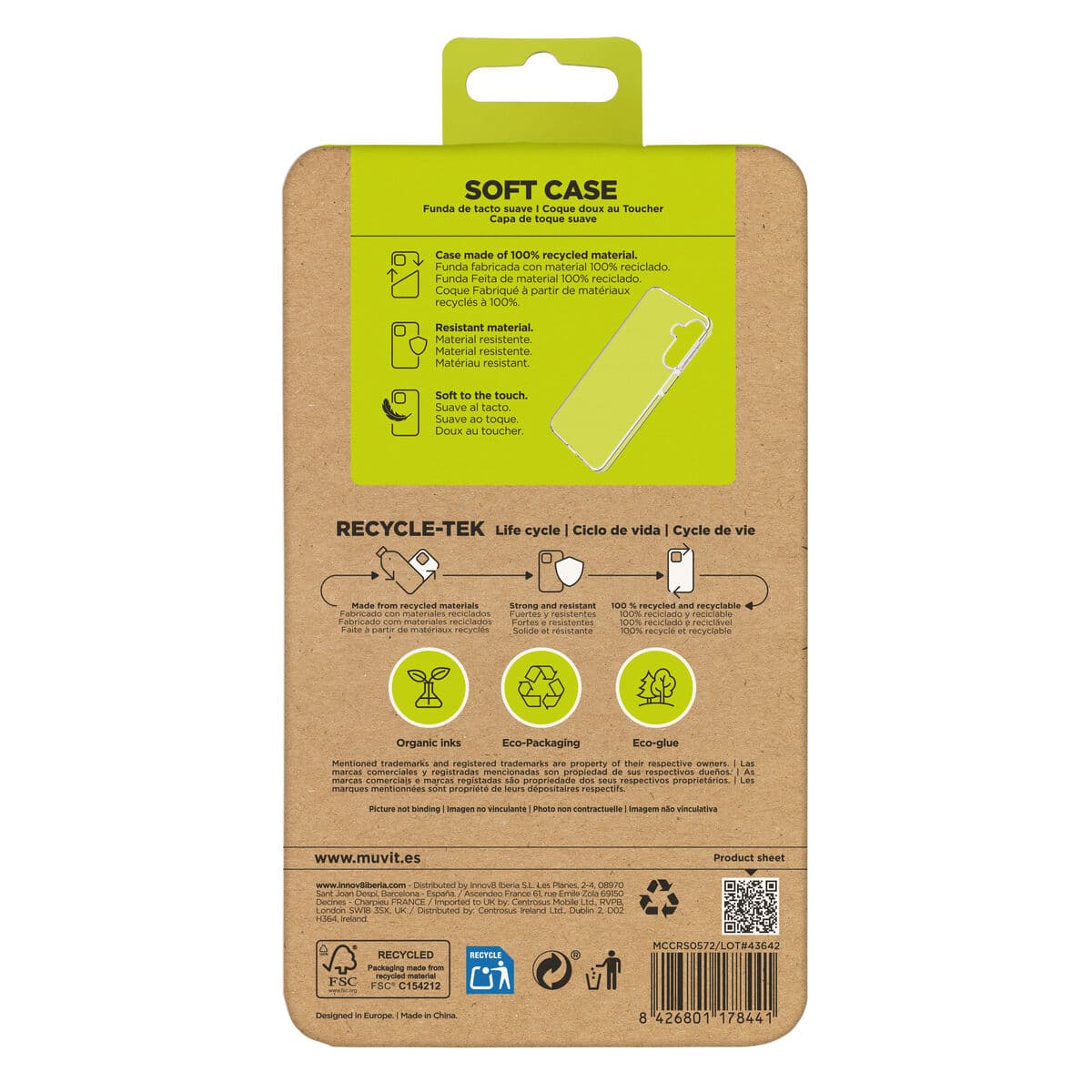 Protection pour téléphone portable Muvit for Change Galaxy A26 5G Transparent - Image 5