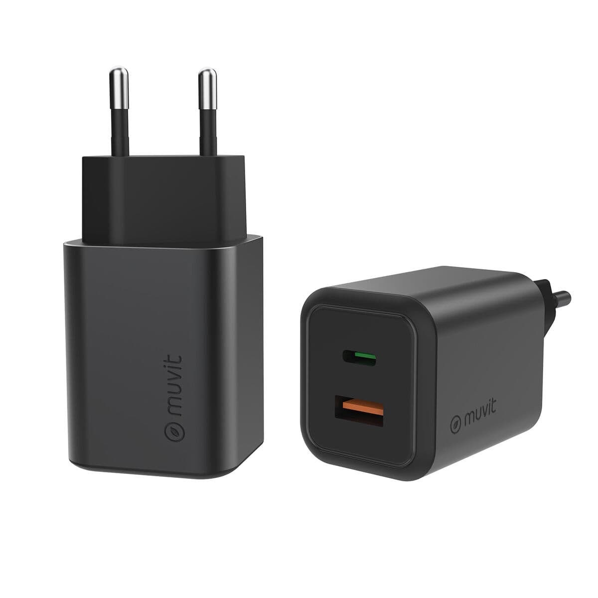 Sieninis įkroviklis Muvit WCEU66-45-AC Balta 45 W - Image 5