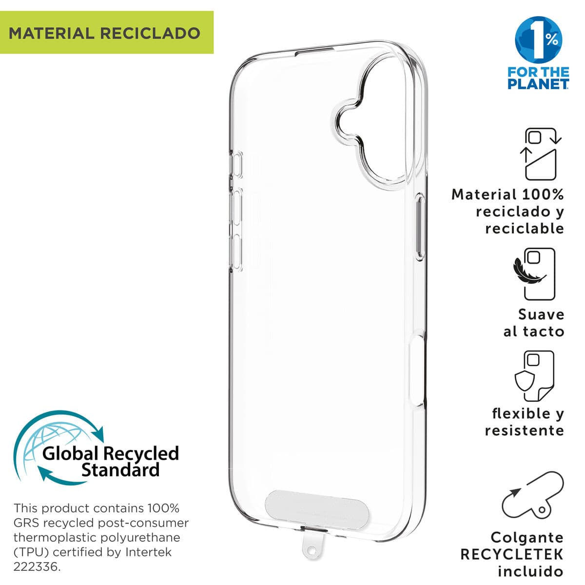 Custodia per Cellulare Muvit for Change iPhone 17 Trasparente - Image 2