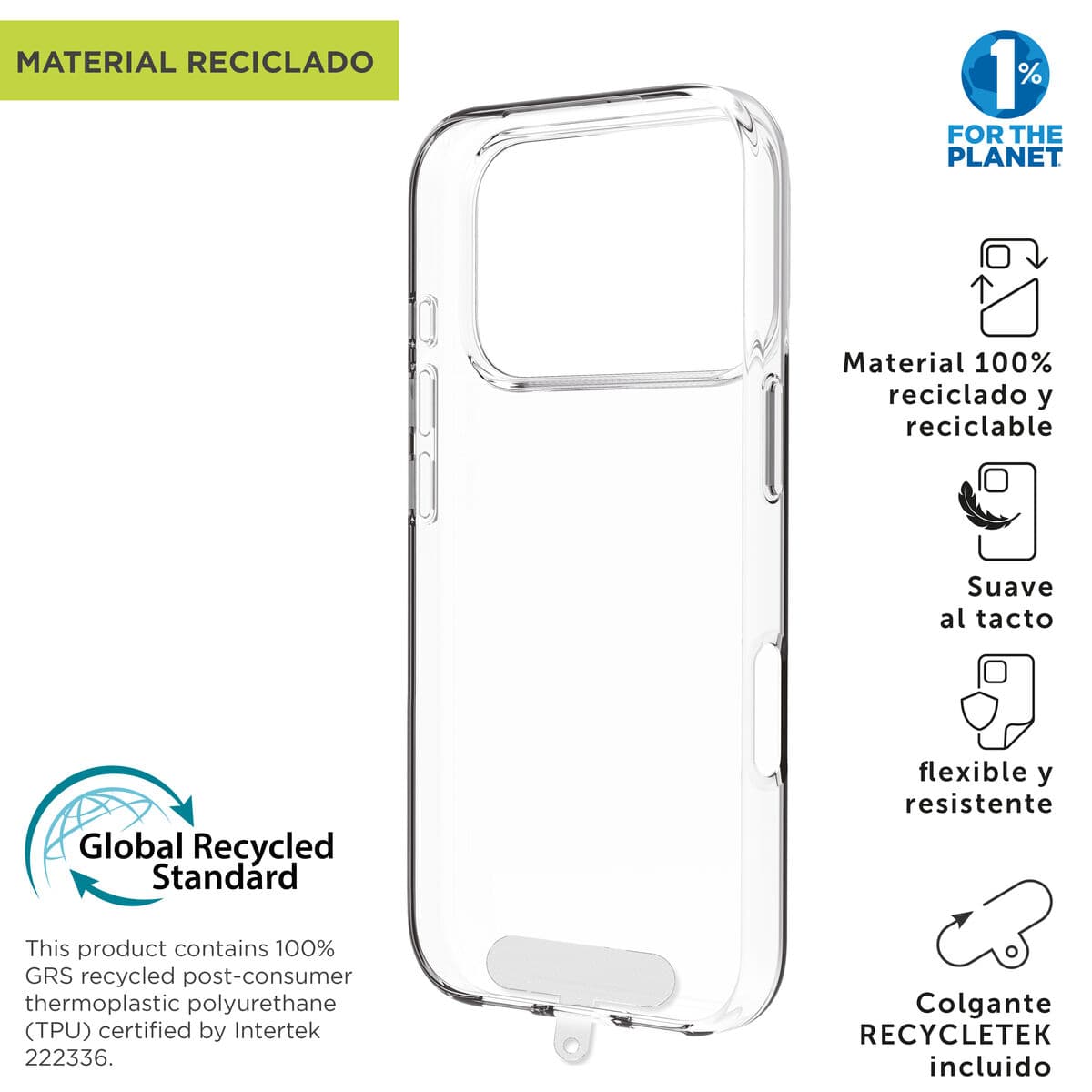 Custodia per Cellulare Muvit for Change iPhone 17 Pro Trasparente - Image 5