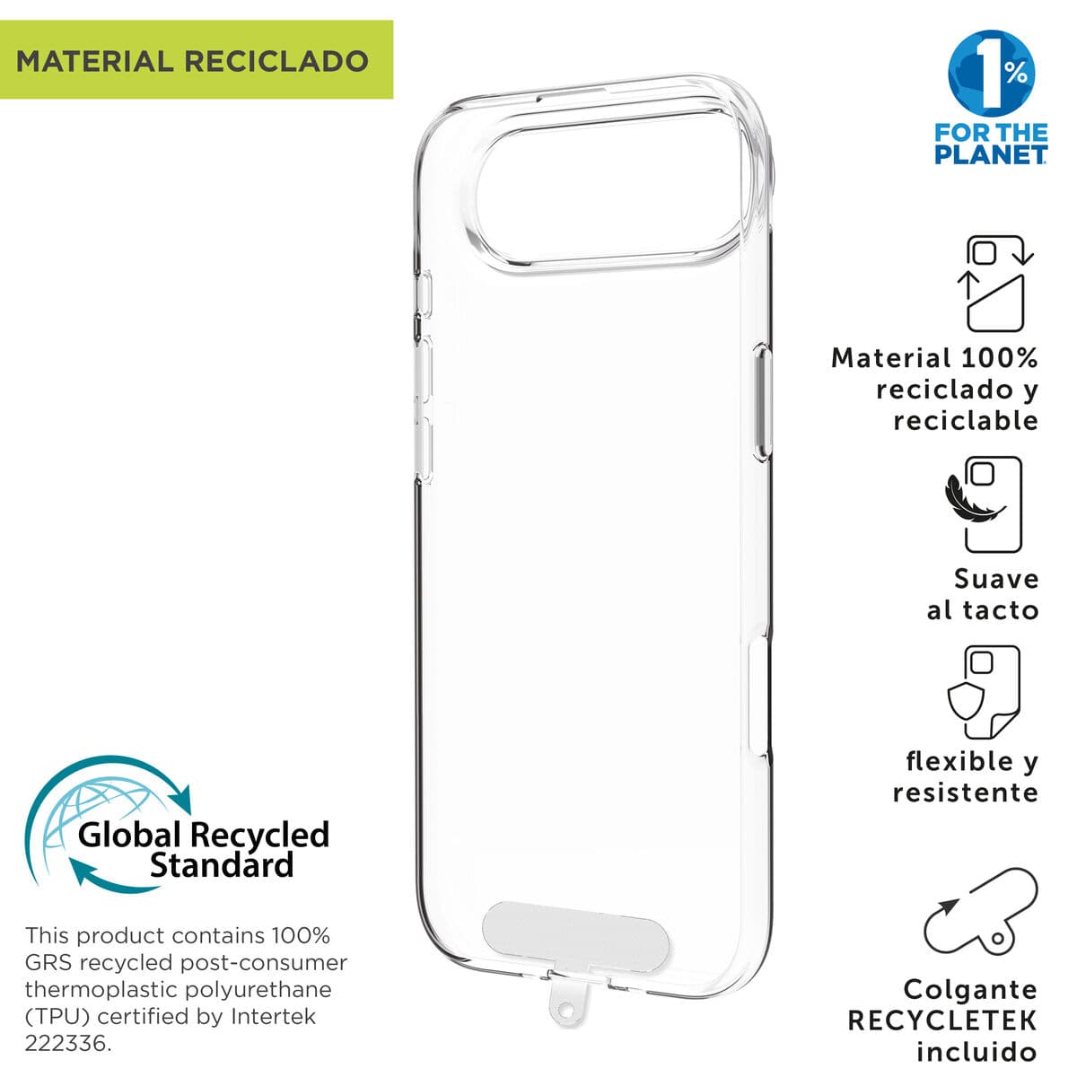 Mobilfodral Muvit for Change iPhone Air Transparent - Image 2